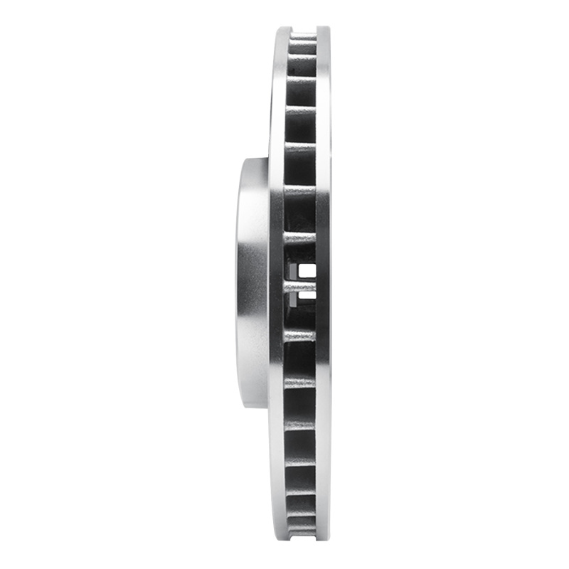 BMW X5 Brake Rotor (1) - Front Right - R1 Concepts - Drilled & Slotted - Silver - `08-`19